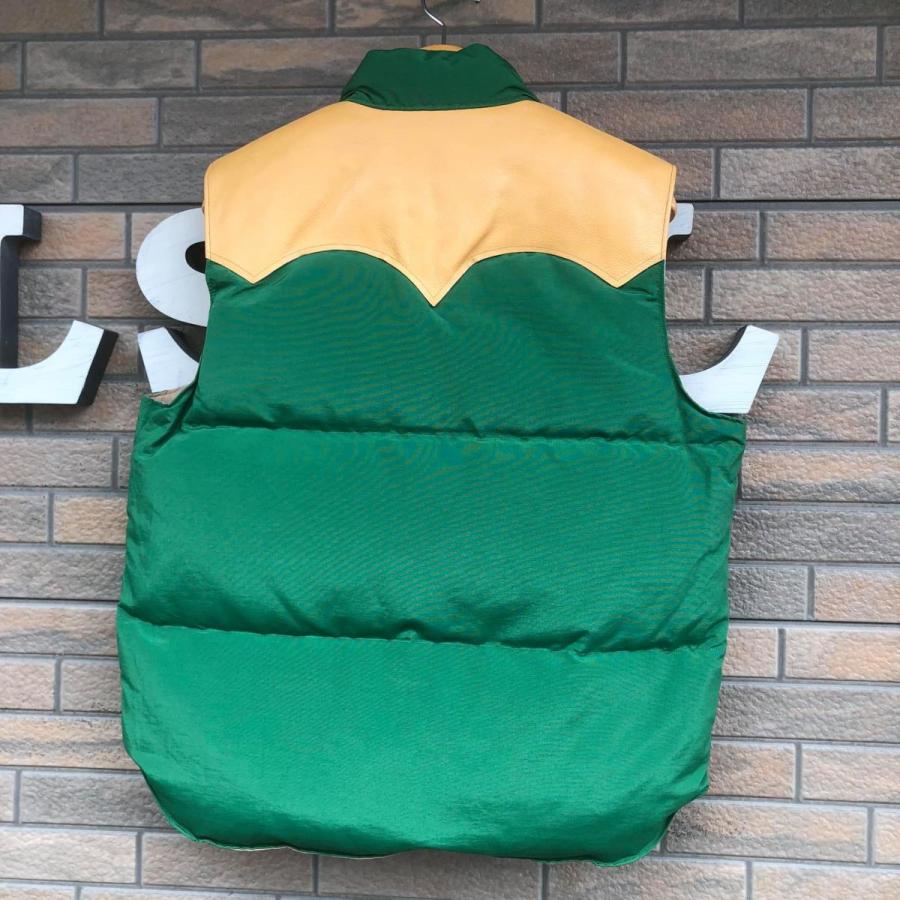 SUGAR CANE シュガーケーン レザーヨーク ダウンベスト LEATHER YOKE