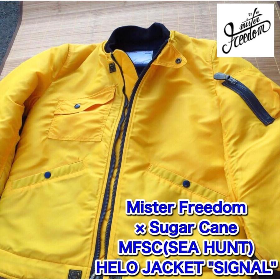 【新品、本物、当店在庫だから安心】 ミスターフリーダム MFSC(SEA HUNT) Mister Freedom HELO JACKET"SIGNAL" SC13181-155/SAFETY YELLOW モッズ、ミリタリージャケット