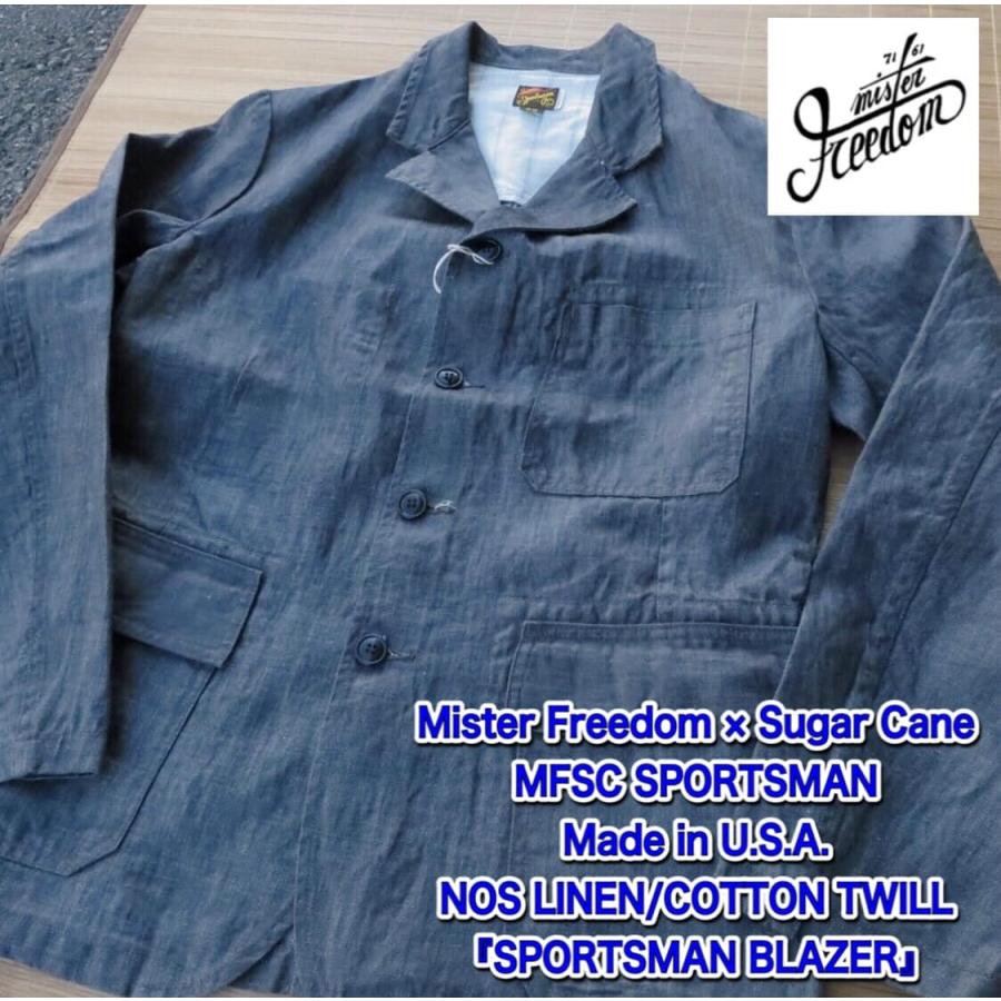 ミスターフリーダム Mister Freedom シュガーケーン MFSC 米国製 コットン/リネン スポーツマン ジャケット 『SPORTSMAN BLAZER』 SC13563A-119/BLACK