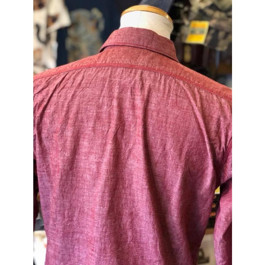 美品 ミスターフリーダム シュガーケーン シャンブレー ワーク シャツ L SUGAR CANE ミスターフリーダム MFSC Mister Freedom シュガー