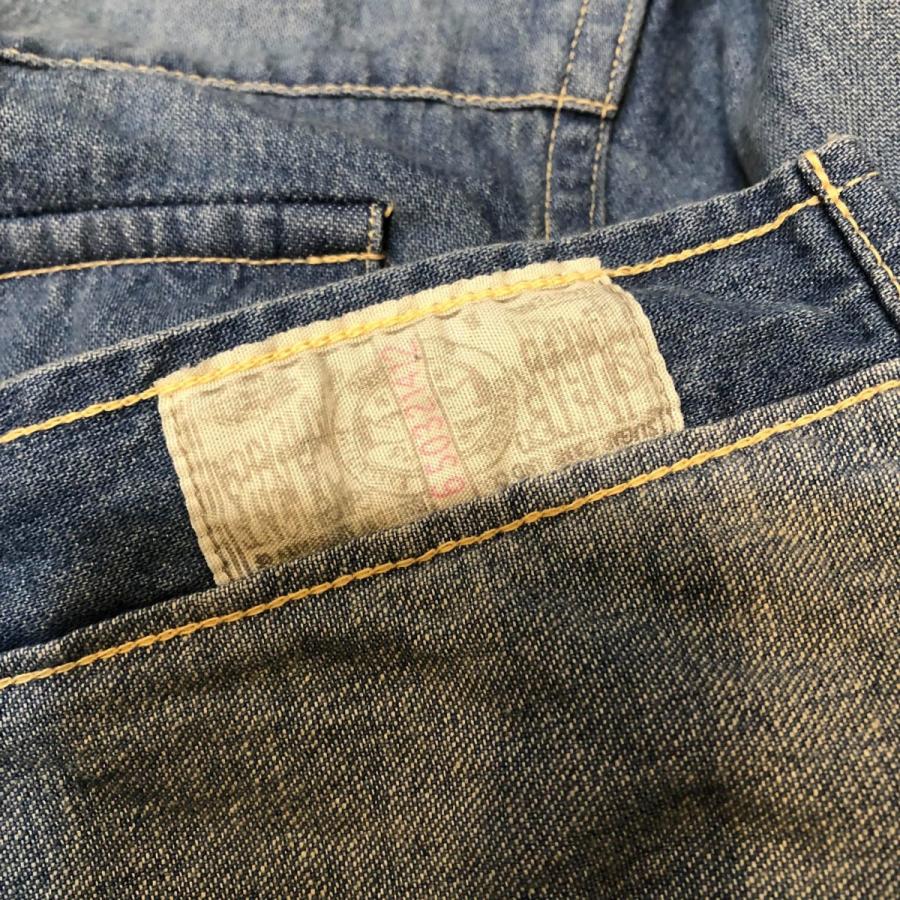 SUGAR CANE シュガーケーン ブルーデニム ウエスタンシャツ エイジング