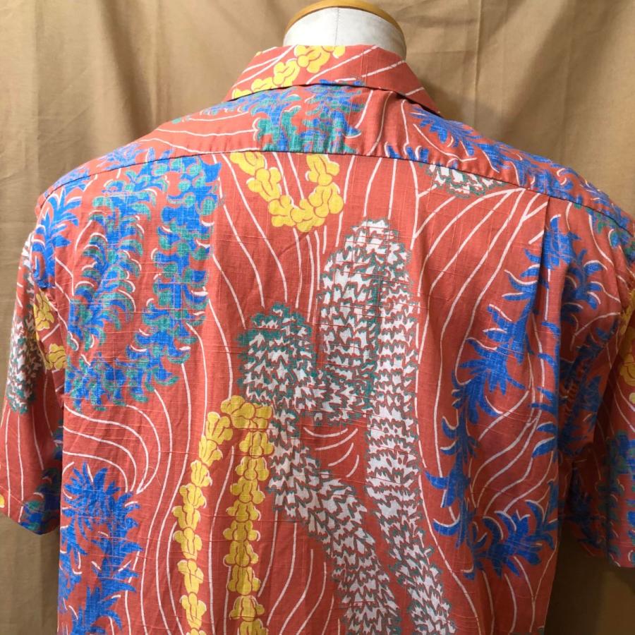 SUN SURF サンサーフ コットン リネン アロハシャツ “LEI HAWAIIAN