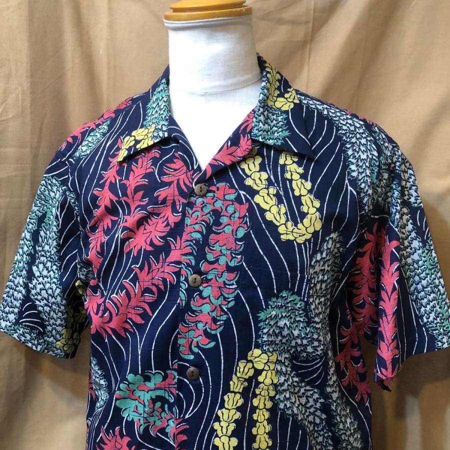 SUN SURF サンサーフ コットン リネン アロハシャツ “LEI HAWAIIAN  