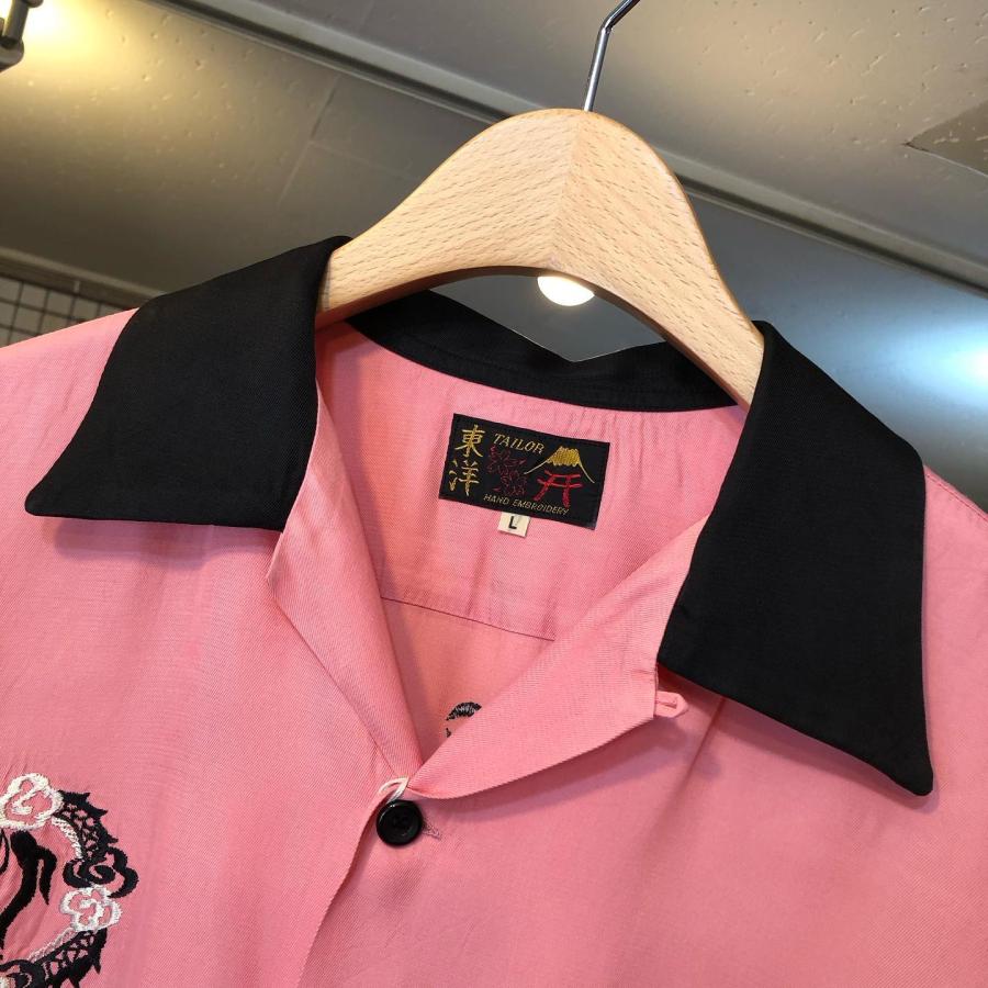 TAILOR TOYO テーラー東洋 レーヨン 総刺繍スカ ボウリングシャツ  