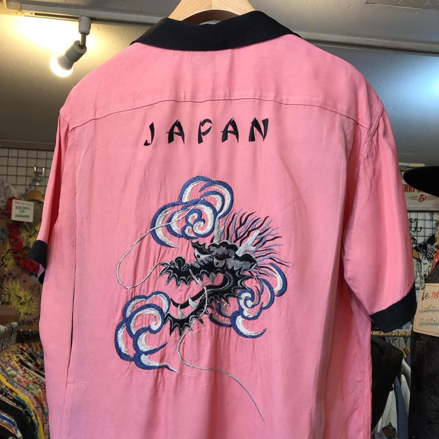 TAILOR TOYO テーラー東洋 レーヨン 総刺繍スカ ボウリングシャツ 