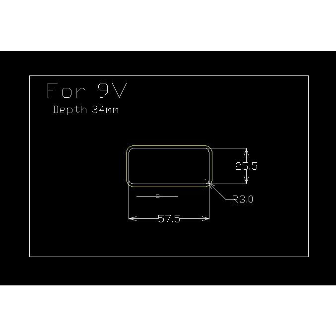 9V バッテリーボックス用 テンプレートガイド Gotoh社製適合｜delta-groove｜03