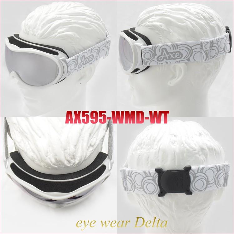 弾速計、ローダー、ゴーグル AXE（アックス） ゴーグル レディース 女性用 曇り止め スキー スノボ