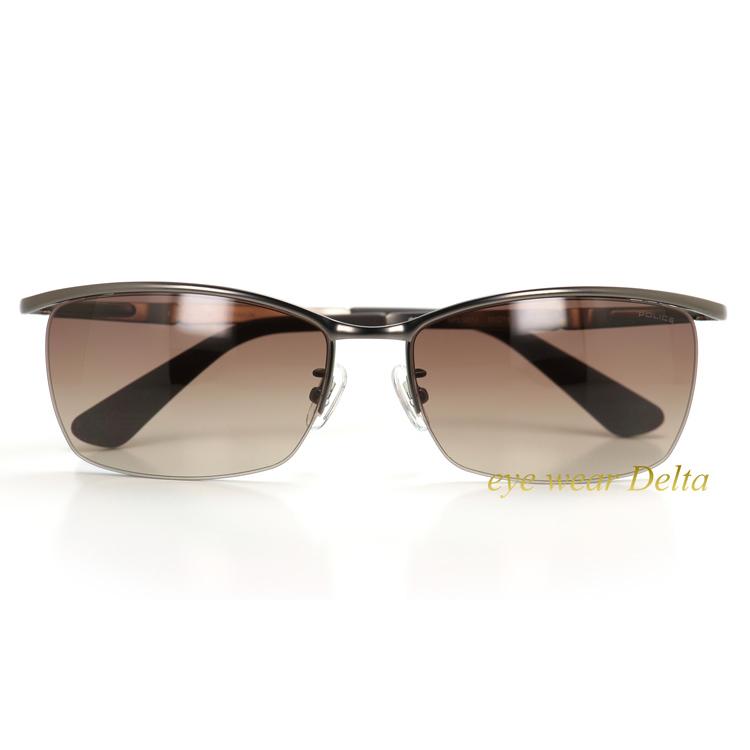 ポリス サングラス メンズ UVカット ブランド POLICE 2025年モデル SPLQ05J 0627 ブラウングラデーション 531N スモークグラデーション 583X ミラーグラデーション チタンフレーム ハーフリム かっこいい シャープ 運転用 ドライブ アジアンフィット 男性 国内正規品 POLICE（ポリス） サングラス 2025年モデル SPLQ05J-0627 国内正規代理