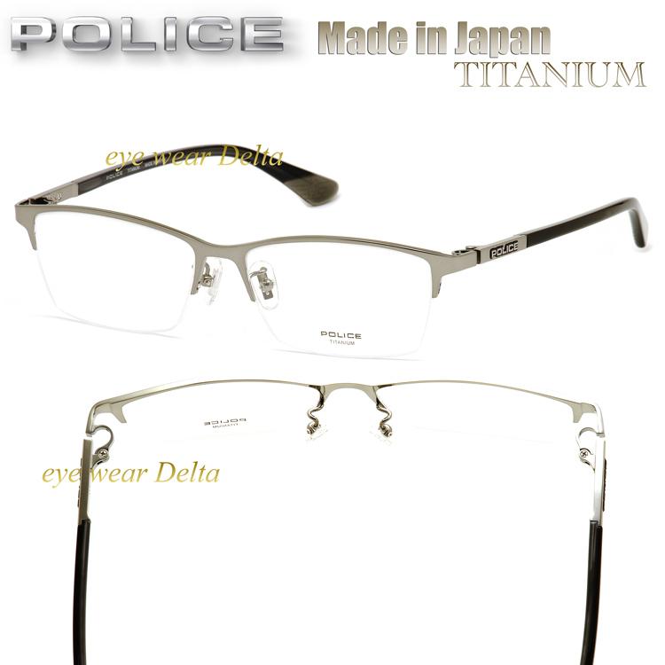 POLICE ポリス 軽量チタンフレーム NEWモデル 日本製モデル 国内正規代理店品 ナイロールフレーム VPLF58J-0568