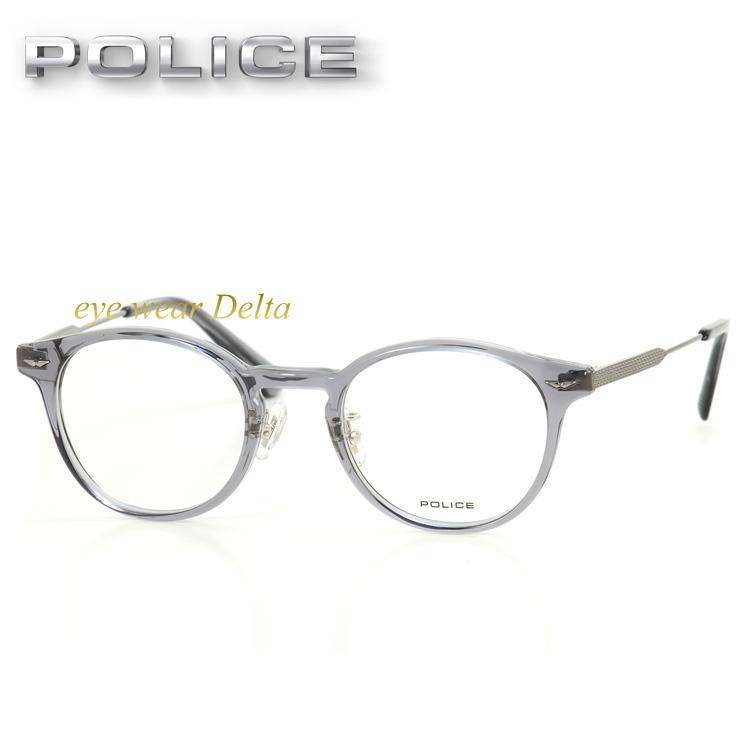 POLICE（ポリス） メガネ フレーム 2024モデル VPLP40J-09CL ボストン