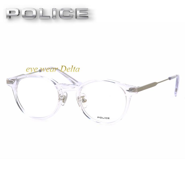 POLICE（ポリス） メガネ フレーム 2024モデル VPLP40J-0P79 ボストン 
