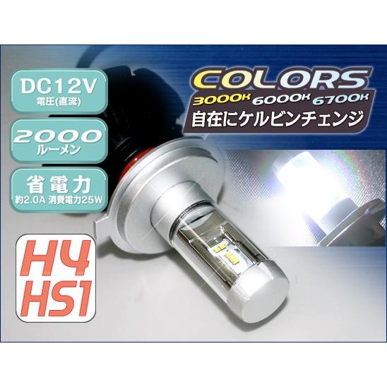 D-1654 バイク用 LEDヘッドライト (H4 HS1) MOTO LED HEAD LED ヘッドライト COLORS カラーズ DC12V デルタダイレクト DELTA | デルタダイレクト | 02