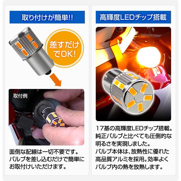 デルタダイレクト バイク用 G18 ハイフラキャンセラー内蔵 LED