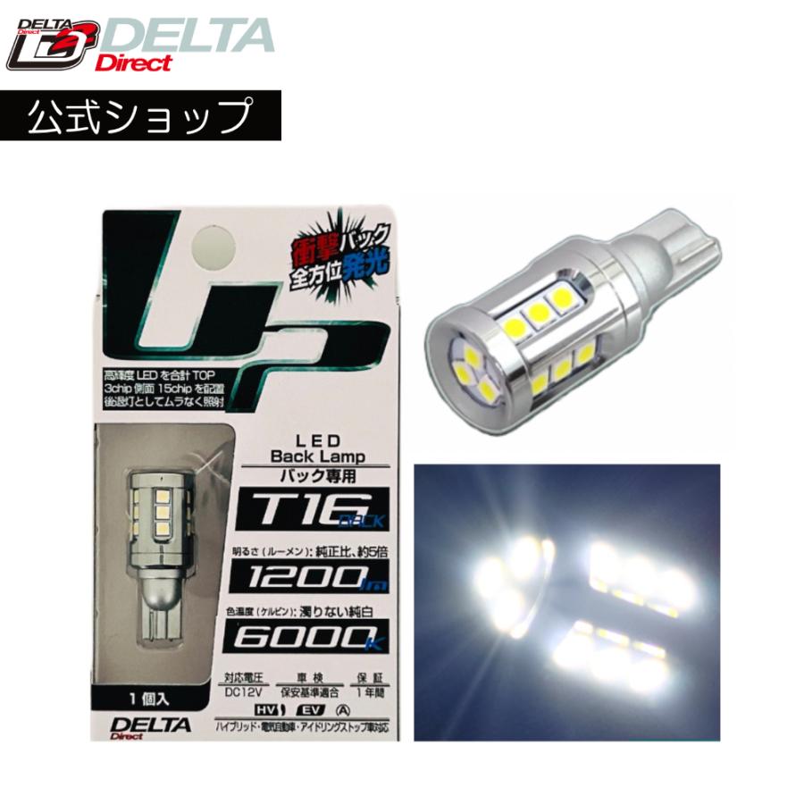 デルタダイレクト D-2236 LEDウルトラバックランプ2nd T16 6000k