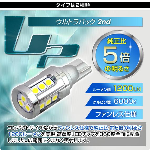 デルタダイレクト D-2236 LEDウルトラバックランプ2nd T16 6000k