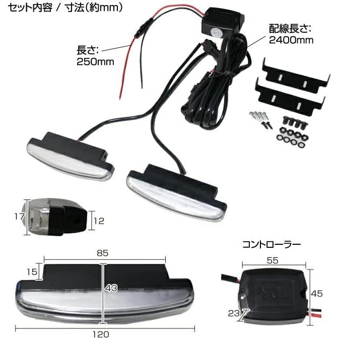 LED投光器 本体 のみ デルタダイレクト D-2241 LEDデイライト ブルー COBチップ 面発光