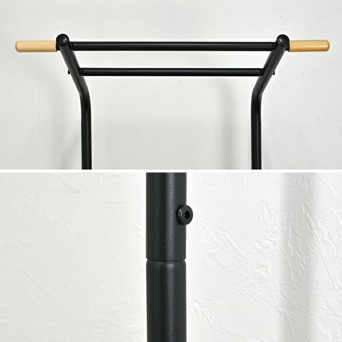 ダブルハンガー ハンガーラック コートハンガー 棚付き 幅54 スリム コンパクト おしゃれ アジャスター付き 衣類収納 コート掛け 玄関収納 省スペース |  | 10