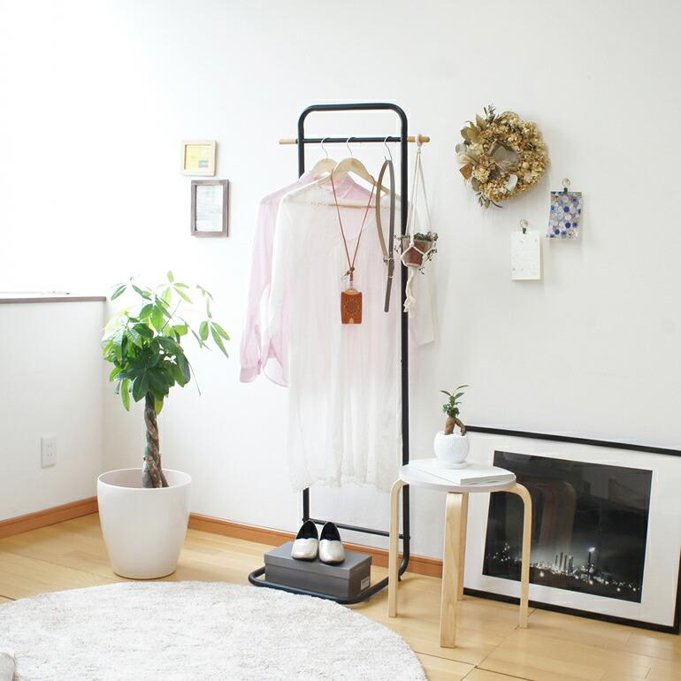 ハンガーラック スリム 幅40cm 省スペース コンパクト シンプル L型ハンガー コートハンガー スチール アイアン 一人暮らし |  | 06