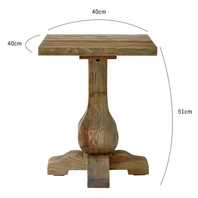 サイドテーブル アンティーク風 ビンテージ風 レトロ 古材 天然素材