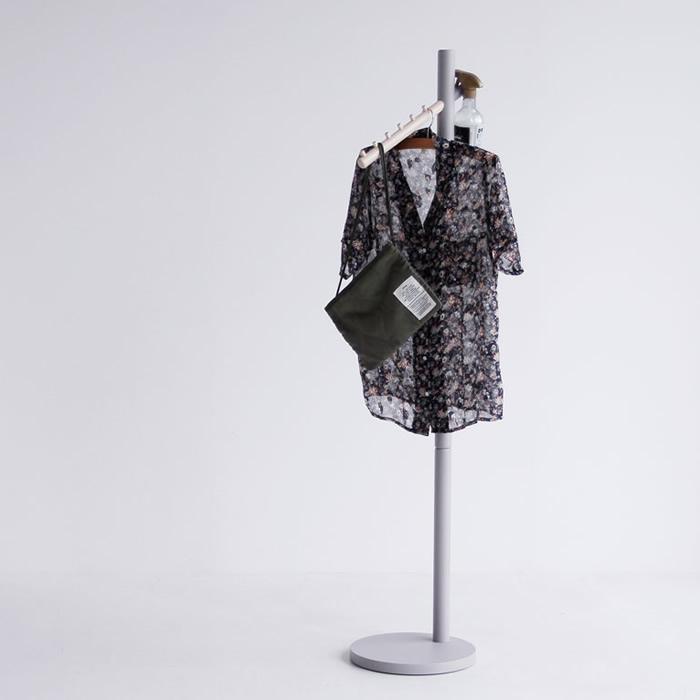 コートハンガー ポールハンガー シンプル 木製 スリム コンパクト ハンガーラック ロングコート アウター 天然木 |  | 15