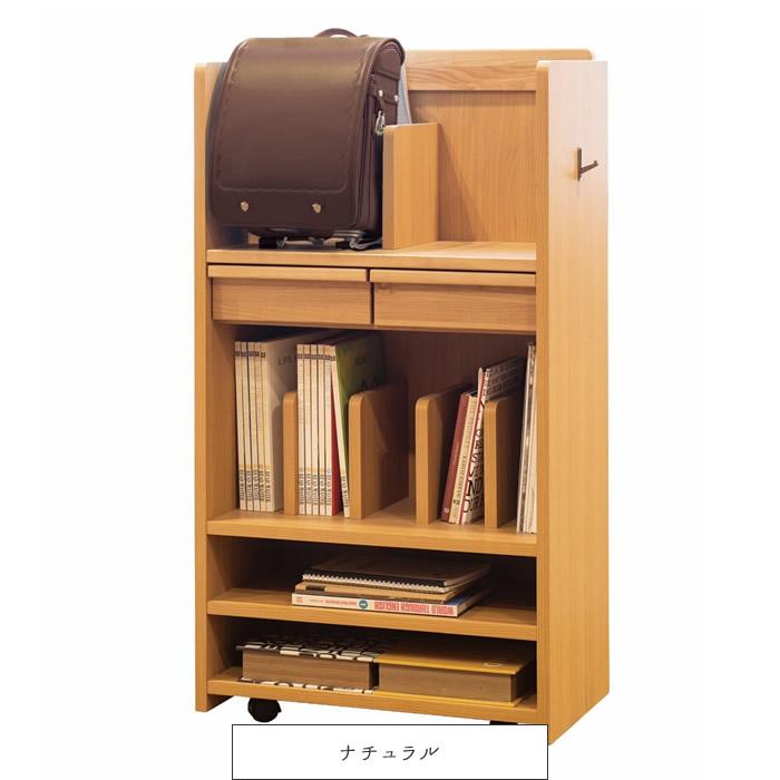 ランドセルラック 幅60cm 完成品 コンパクト スリム 収納 リビング 子供部屋 シンプル 天然木 オイル仕上げ 一部送料別 法人割 引っ越し 引越しの画像