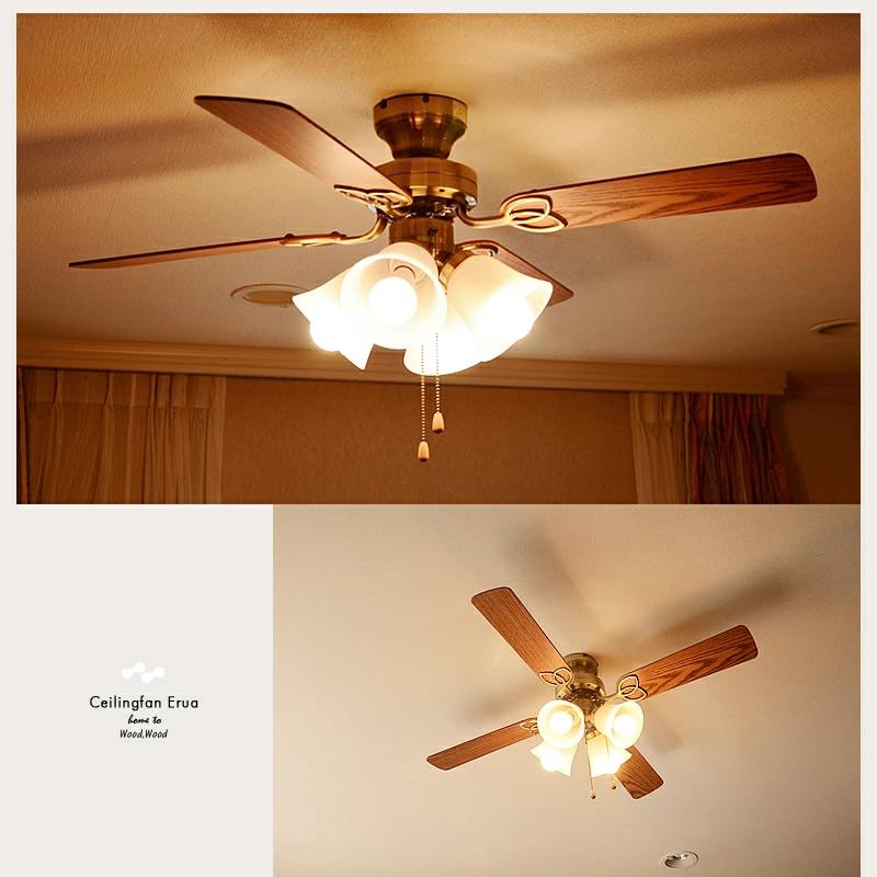 シーリングファン ライト LED対応 照明 4灯 リバーシブル羽根