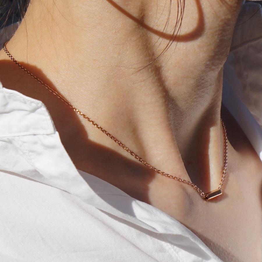 チェーン ネックレス つけっぱなしok シンプル イニシャル ナンバー