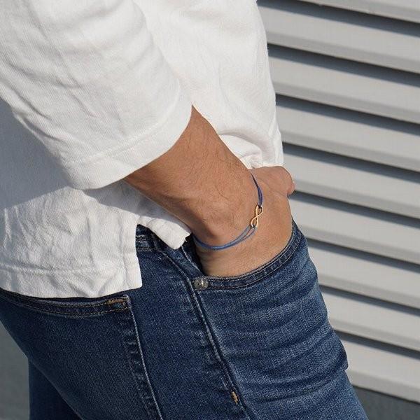 コード ブレスレット つけっぱなしok インフィニティ シンプル