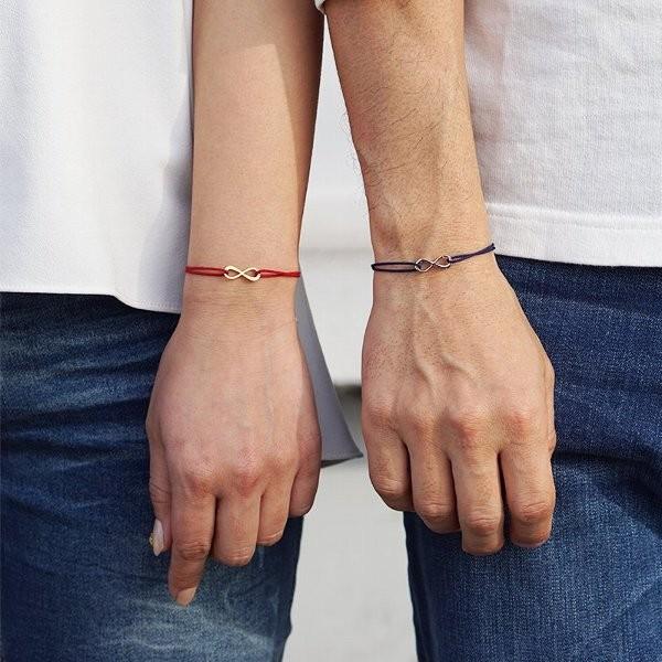 コード ブレスレット つけっぱなしok インフィニティ シンプル