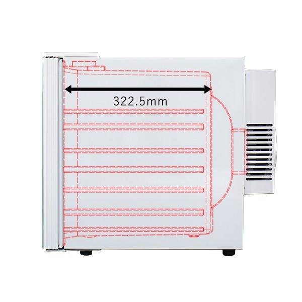 ワインセラー 家庭用 小型 8本  静音設計 木製棚 PlusQ プラスキュー BWC-008P(W) ホワイト | PlusQ | 09