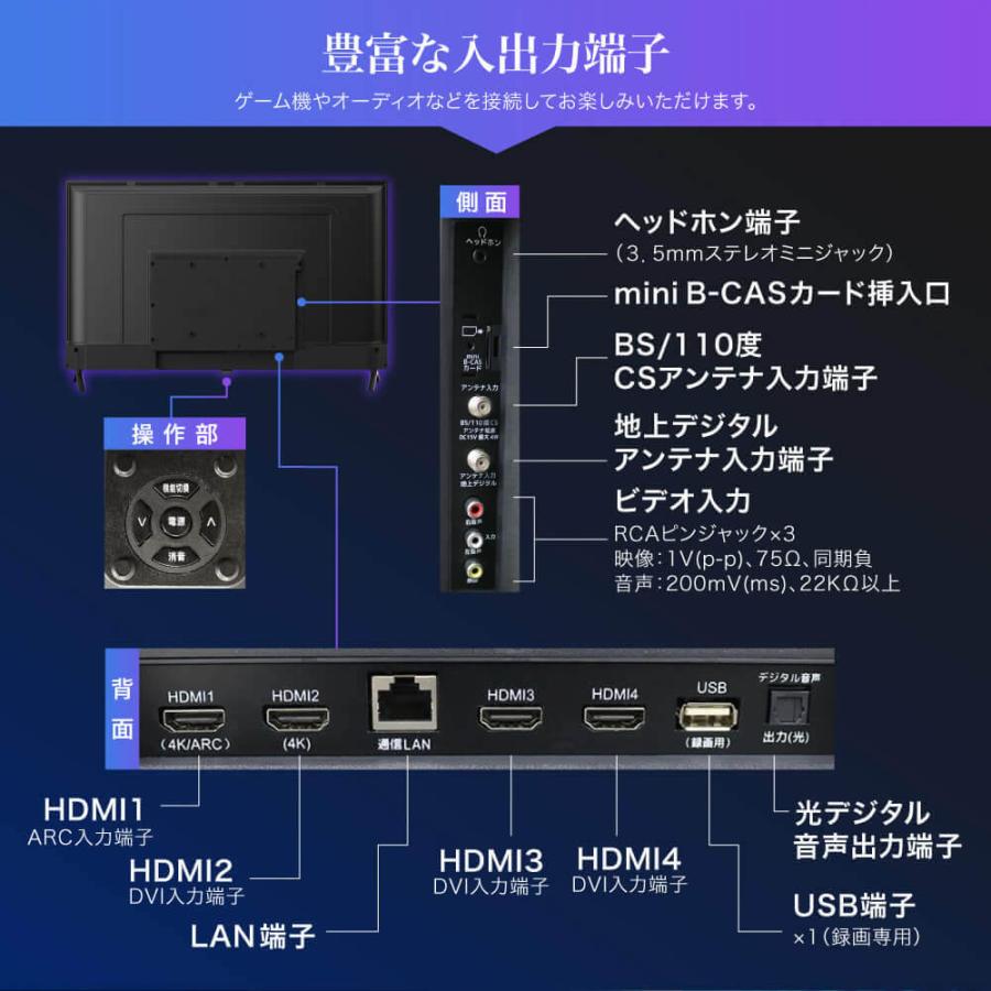 MAXZEN（マクスゼン） テレビ 50型 MAXZEN 50インチ 4K対応 ゲーム