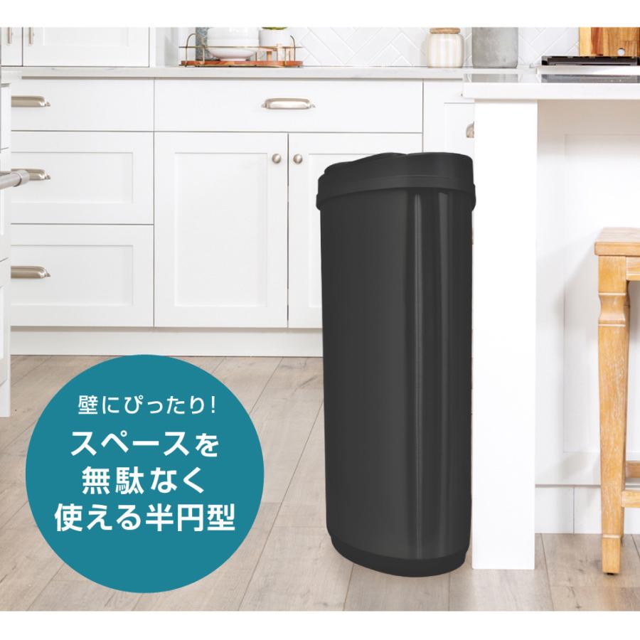 MAXZEN 人感センサー付き自動開閉ゴミ箱 47L JG047MT01-WH : Den MAXZEN 人感センサー付き自動開閉ゴミ箱 47L JG047MT01-WH : Den