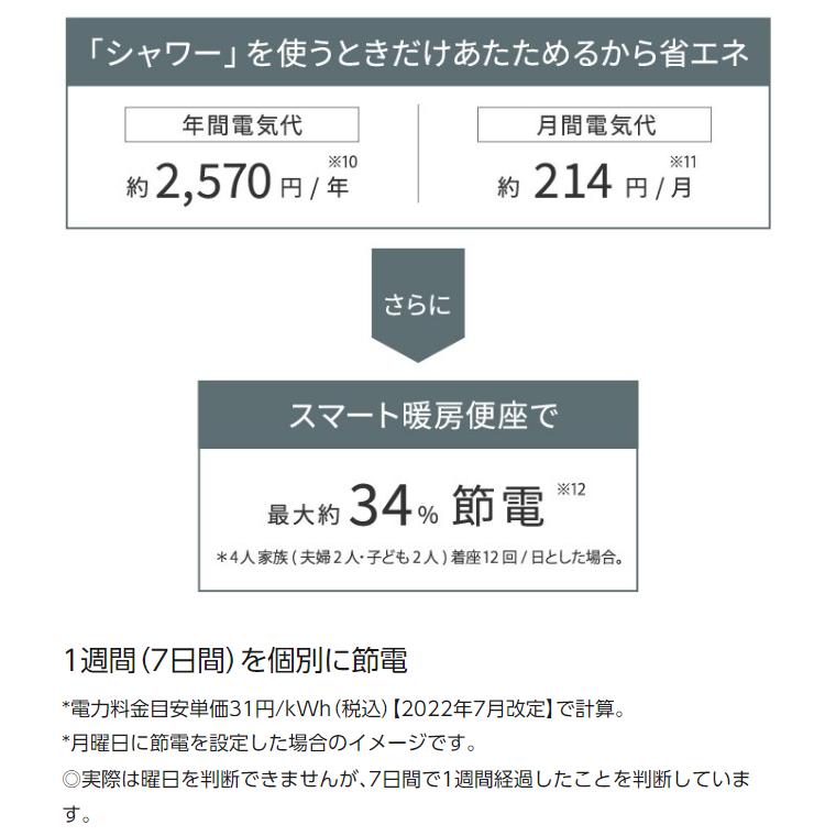 パナソニック 温水洗浄便座 瞬間式 ビューティ・トワレ RSTKシリーズ ナノイーX搭載 DL-RSTK50-CP パステルアイボリー｜den-mart｜18