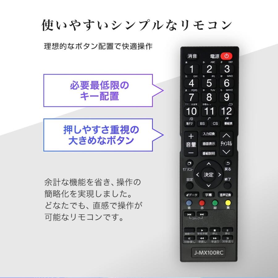 MAXZEN（マクスゼン） テレビ 32型 液晶テレビ J32CH06 Wチューナー 裏