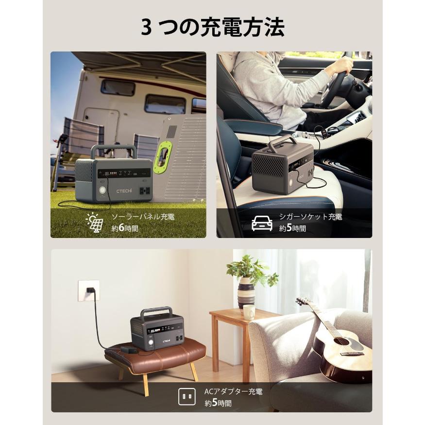 CTECHi ポータブル電源 小型 300W ポータブルバッテリー 大容量 CTECHi ポータブル電源 小型 300W ポータブルバッテリー 大容量