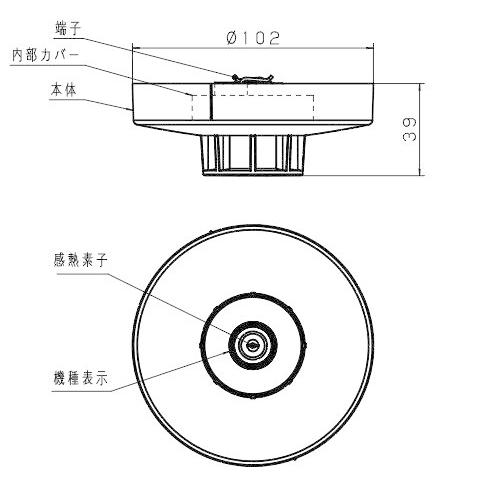 Panasonic（パナソニック） BV409012 定温式 スポット型 感知器 特種60