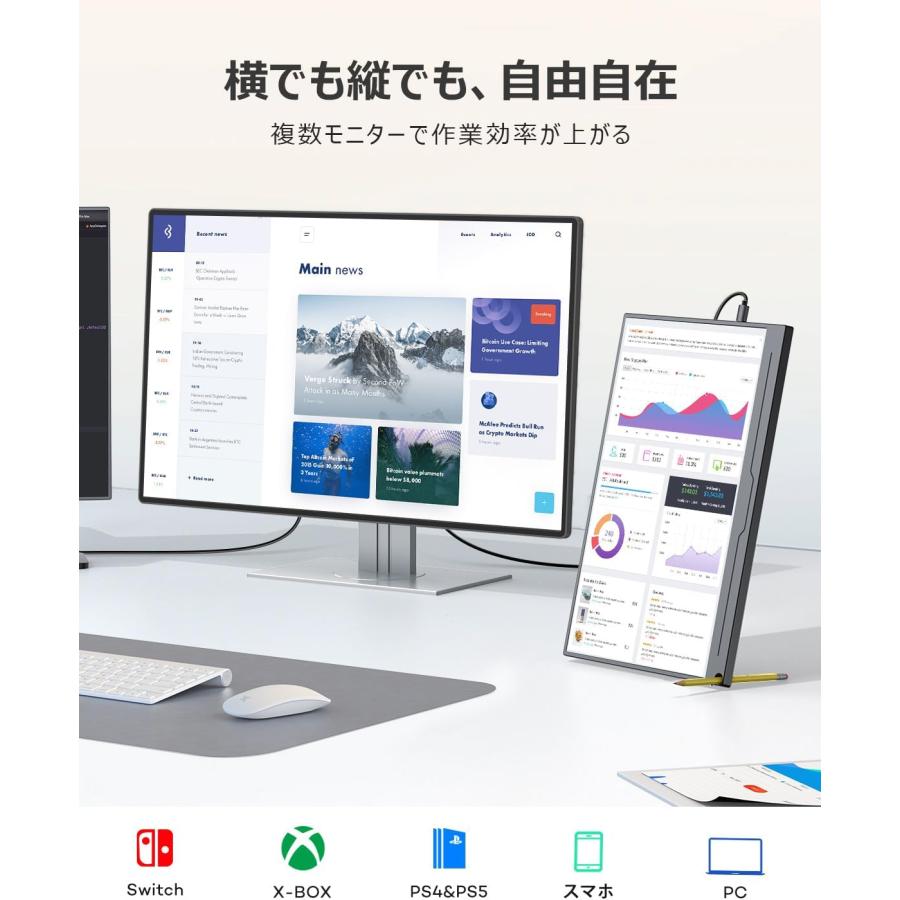 モバイルモニター EVICIV 13.3インチ フルHD 1920*1200 モバイル モバイルモニター EVICIV 13.3インチ フルHD 1920*1200 モバイル