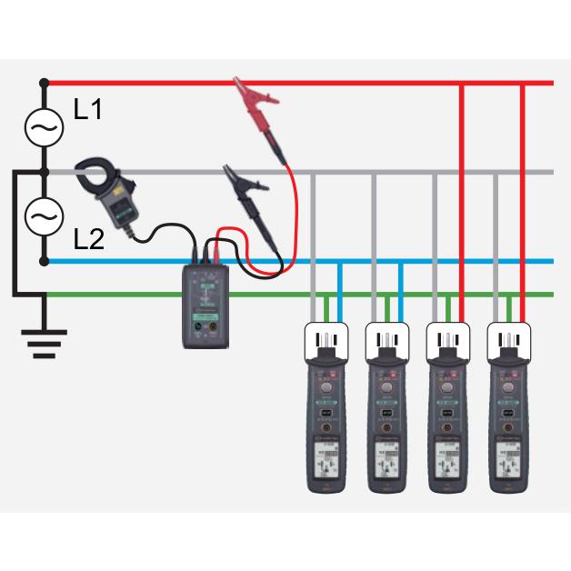 共立電気計器 KEW 4505 コンセントテスタ 瞬時にコンセントの極性判定