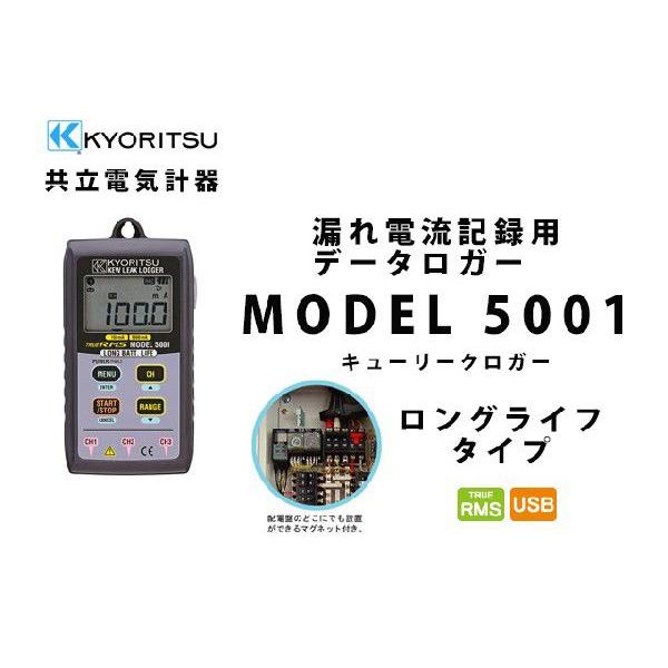 漏れ電流ロガーMODEL 5001 クランプセンサー3台付 ハードケース付
