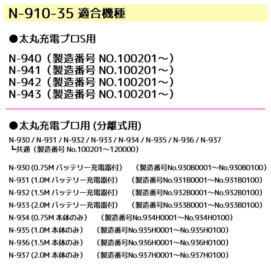 ニシガキ工業 N-910-35 純正品 電源コード分離式 タイプII 電源コード