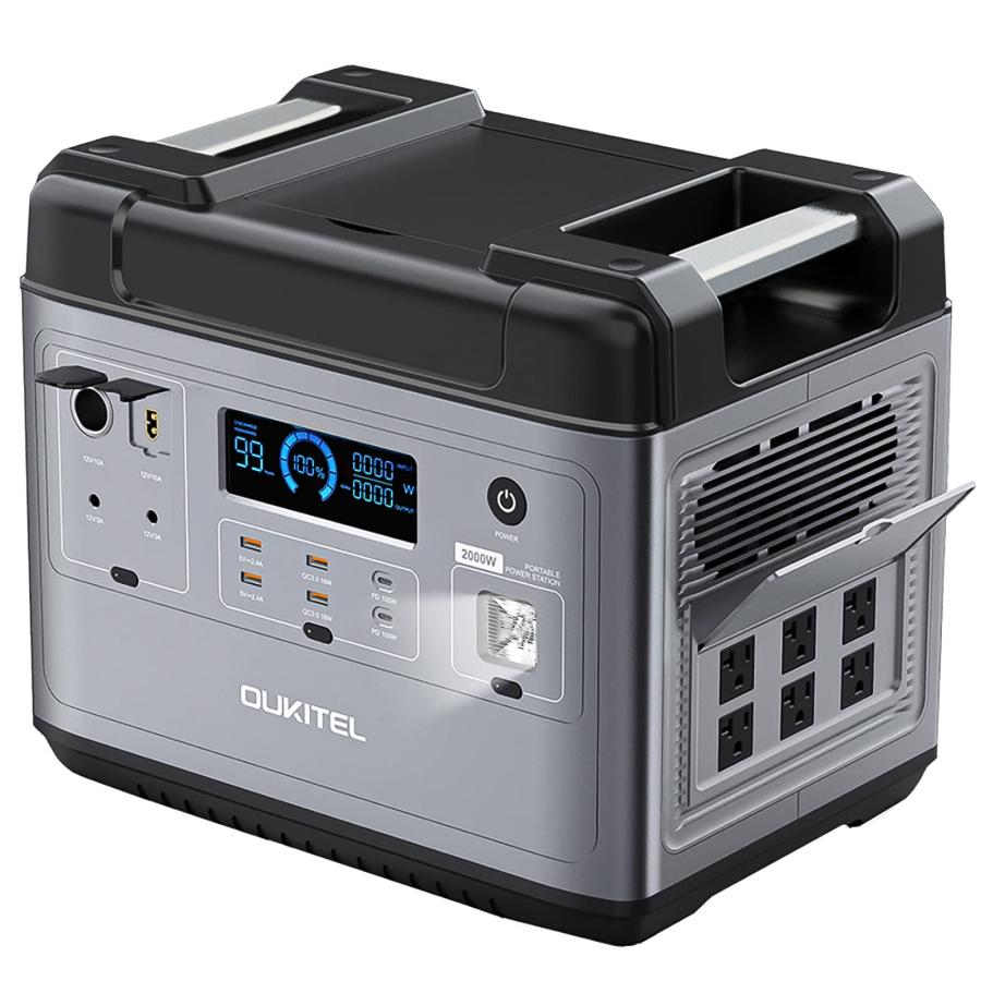 ポータブル電源 OUKITEL ポータブル電源 P2001大容量 2000Wh 出力最大4000W 大