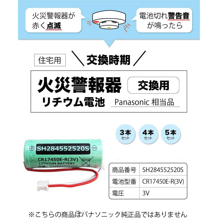 電池屋 SH284552520 相当品 パナソニック 相当品 2400mAh 3V 住宅用