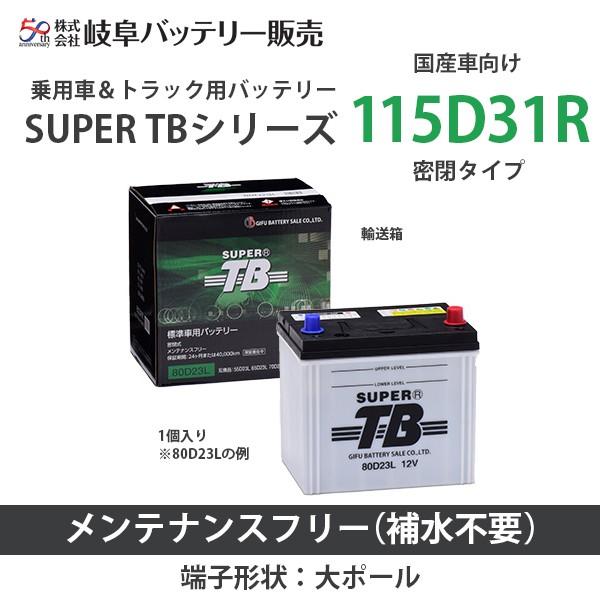 115D31R 岐阜バッテリー SUPER TBシリーズ(国産車用） メンテナンス