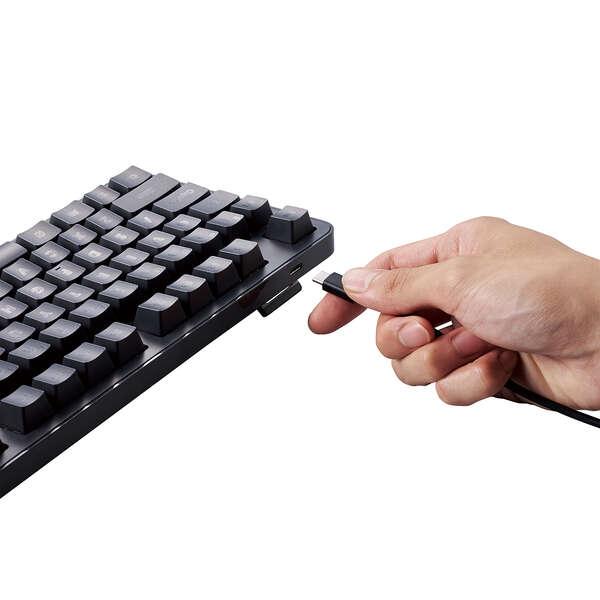 ELECOM（エレコム） キーボード 有線 静音 日本語 静音赤軸 リニア