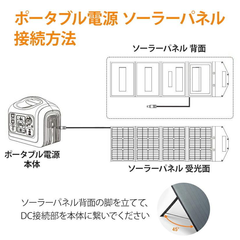 ポータブル電源 おすすめ 大容量 600W ポータブル電源＋ソーラーパネル