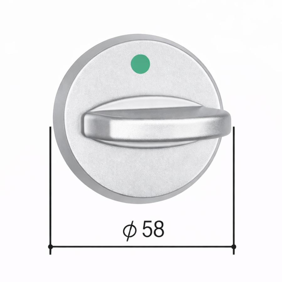 WD5117 三協アルミ 補修部品 玄関ドア 上用サムターン サンシルバー