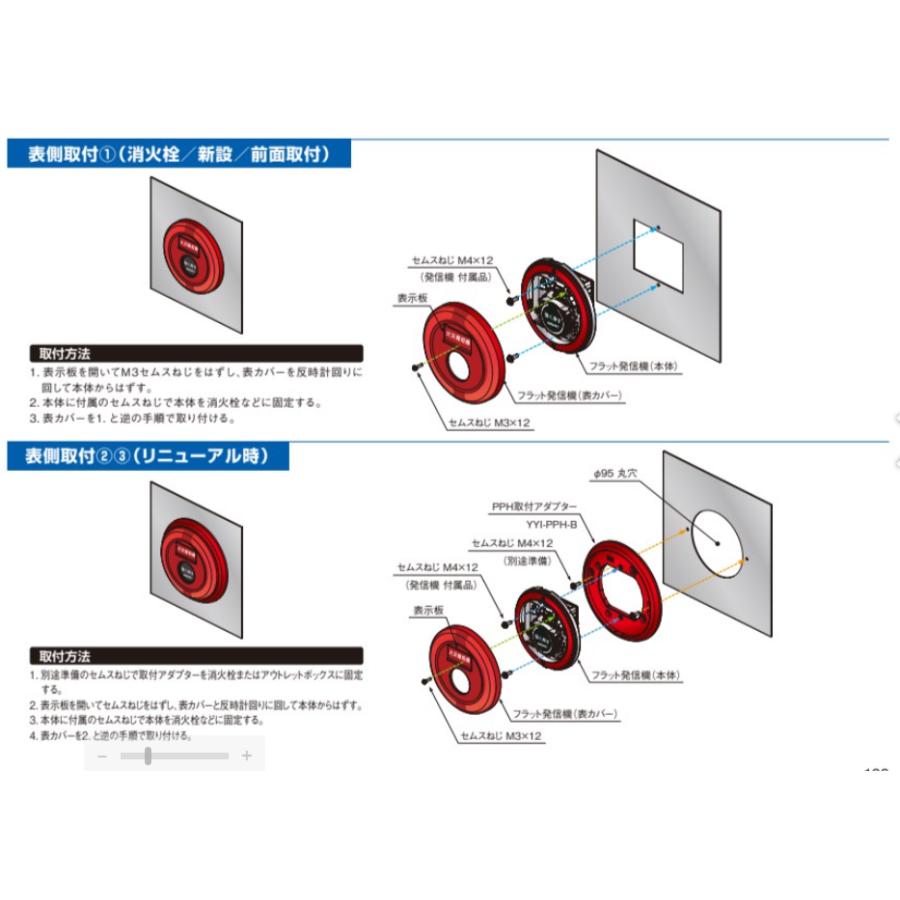 YYI-PPH-B  ホーチキ (HOCHIKI) PPH取付アダプター 自動火災報知設備 発信機用取付アダプター｜denchiya｜07