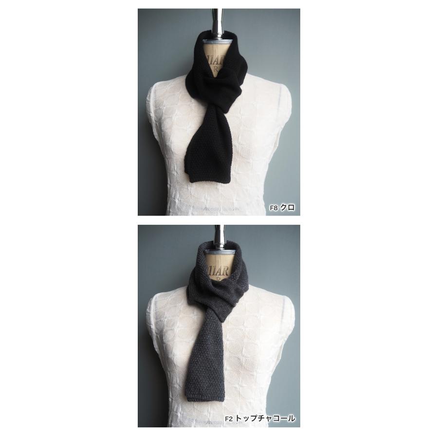 カシミヤ100％ 差し込みマフラー ストール ニット 日本製 : dencho