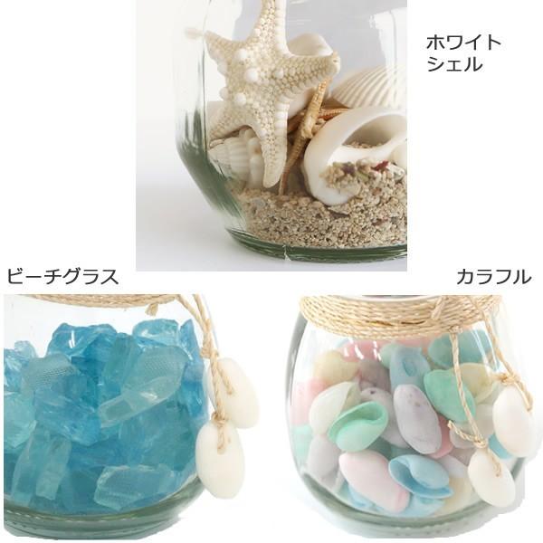 シェルボトル ミニ マリン AD 3個セット スターフィッシュ ガラス