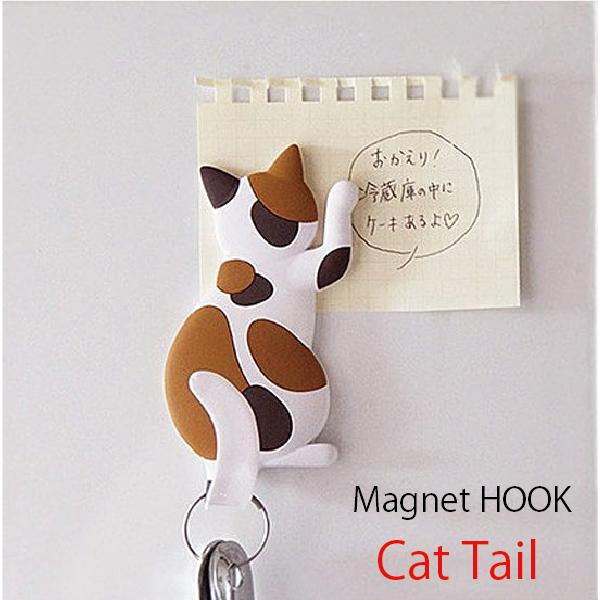 Cat tail フック マグネット 磁石 MAGNET HOOK キャットテイル ねこ しっぽ 猫 雑貨｜denden-dou3｜02